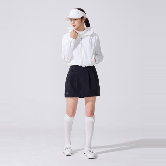 Lace Logo Knee Socks (White)
