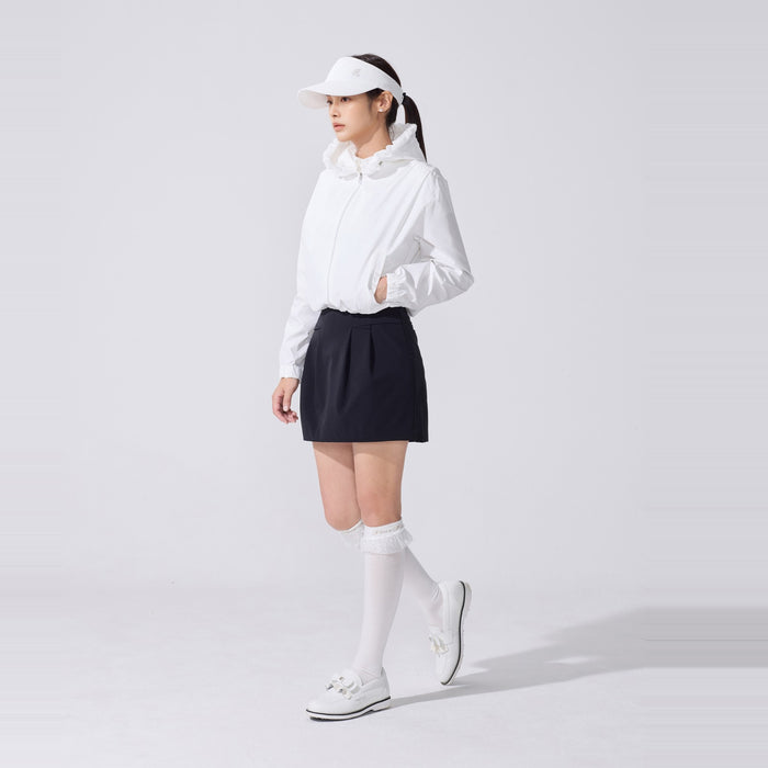 Lace Logo Knee Socks (White)