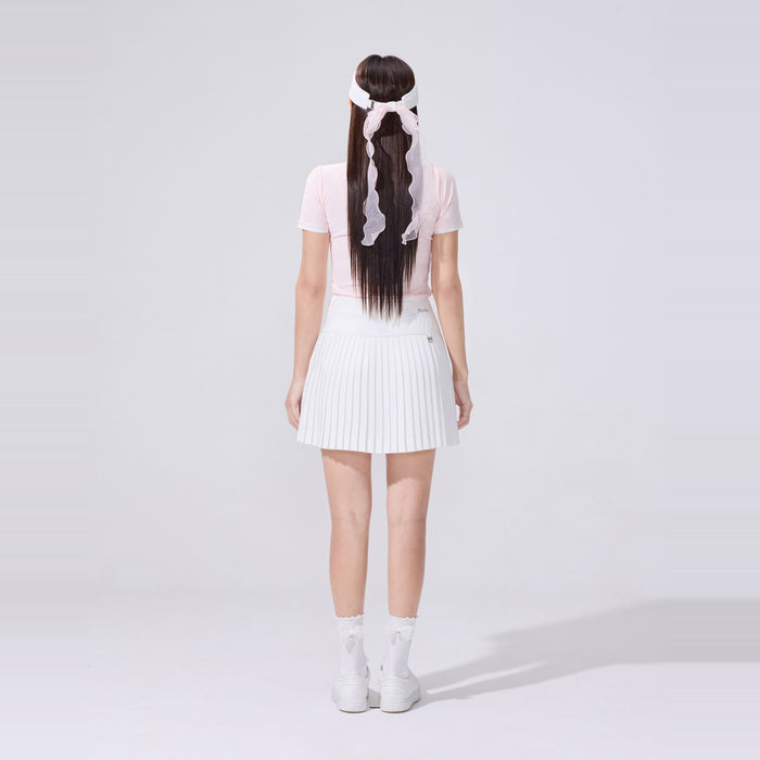 Lace Ribbon Summer Ankle Socks (White)