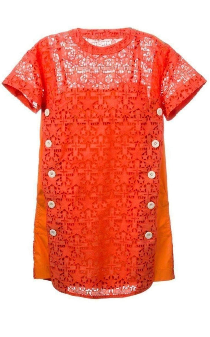 Sacai Lace Trim Sangallo Dress - Runway Catalog