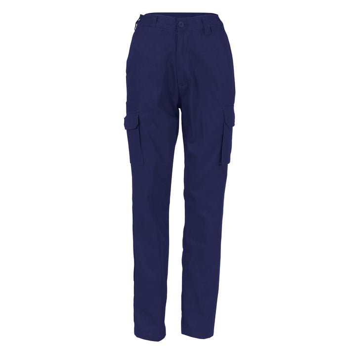Ladies Cotton Drill Cargo Pants 3322