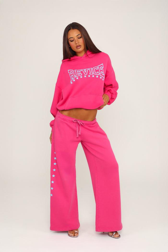 LAX SWEAT PANT / STARDOM HOT PINK
