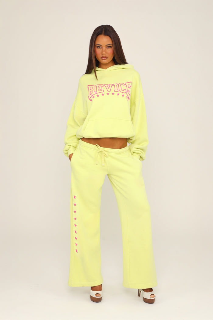 LAX SWEAT PANT / STARDOM LIME
