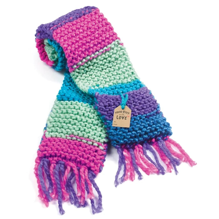 Learn To Knit A Pocket Scarf Kit