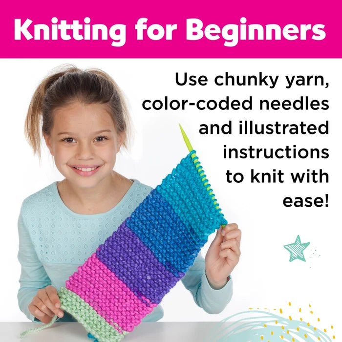 Learn To Knit A Pocket Scarf Kit
