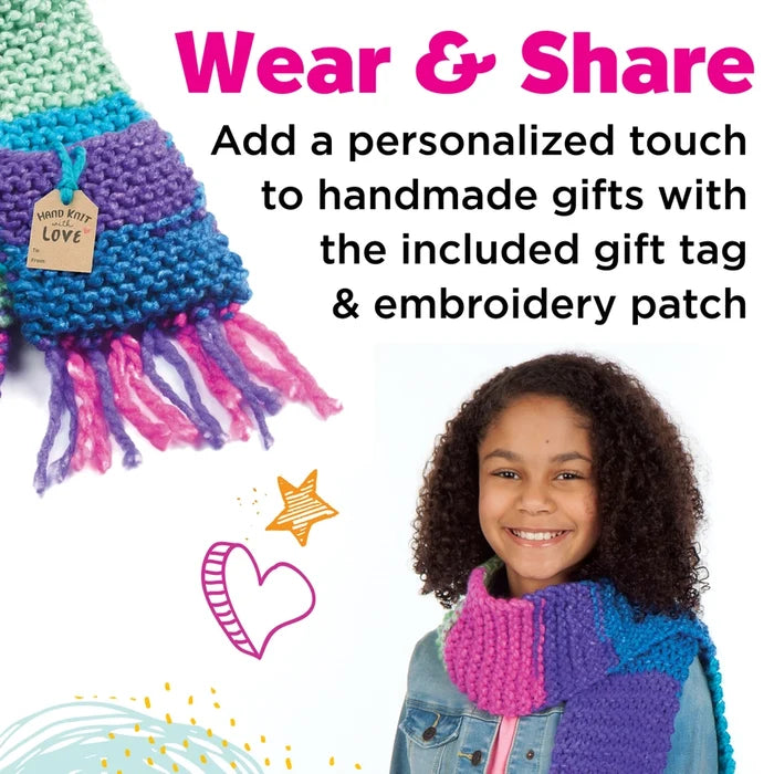 Learn To Knit A Pocket Scarf Kit