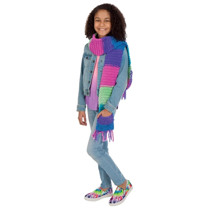 Learn To Knit A Pocket Scarf Kit