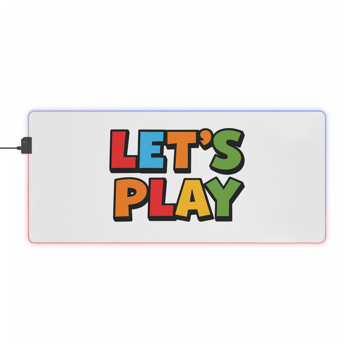 USB powered LED gaming mouse pad with multiple RGB color modes, smooth control surface and non-slip backing for daily PC use.