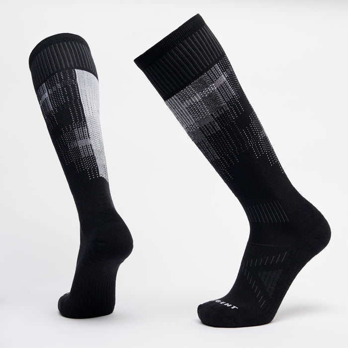 Light Cushion Merino Pixel Snow Sock