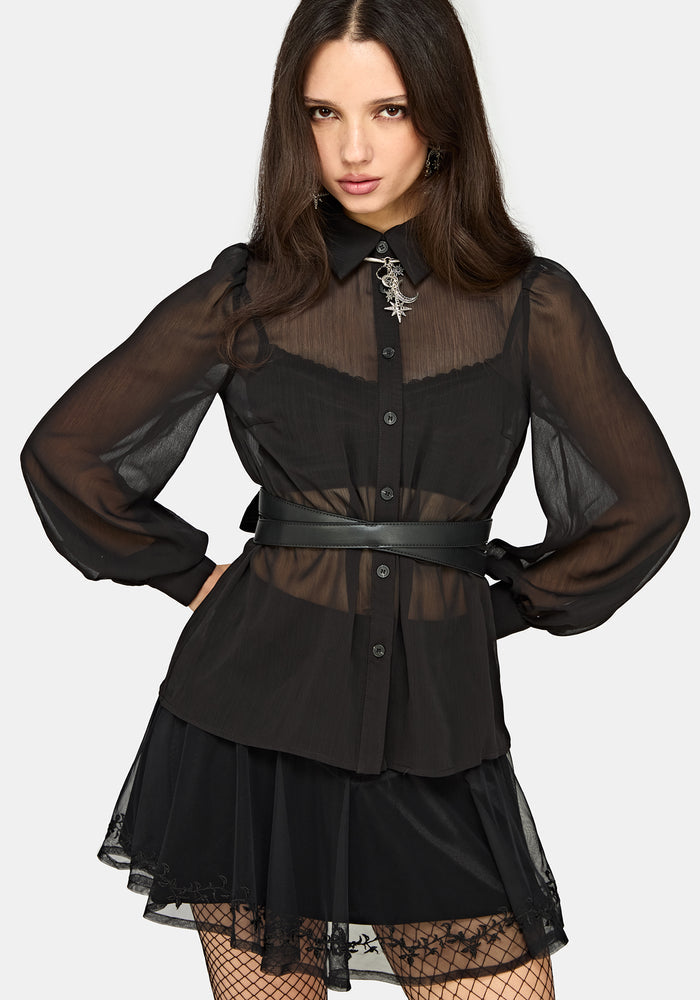 Lilane Cross Over Bow Back Waist Belt