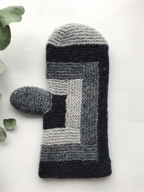 Log Cabin Mittens, No 1 knitting kit Knitting kits Önling - Katrine Hannibal