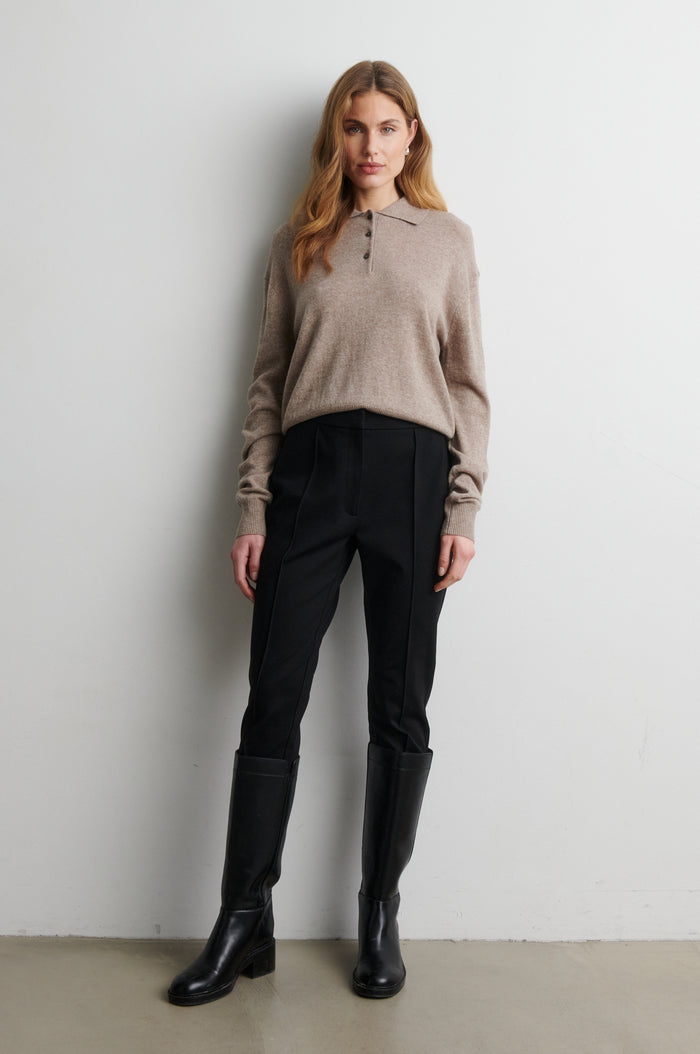 Longo Knit LS Collar