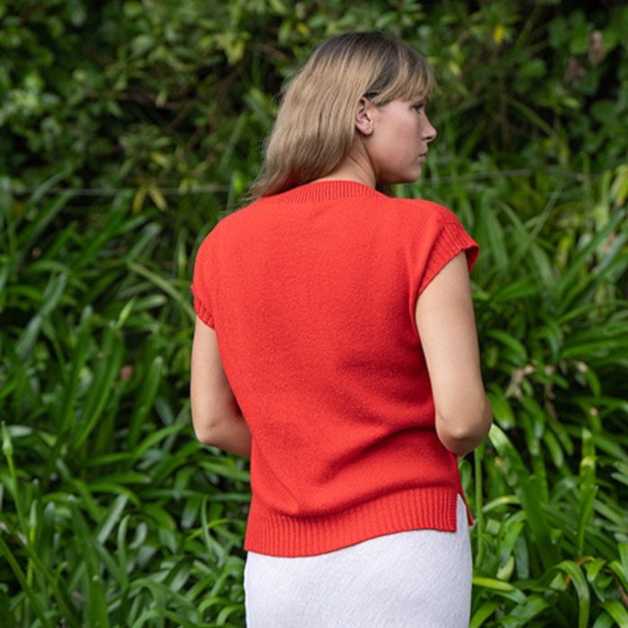 Lothlorian - Cotton & Merino Evie Vest (CM105) Mandarin
