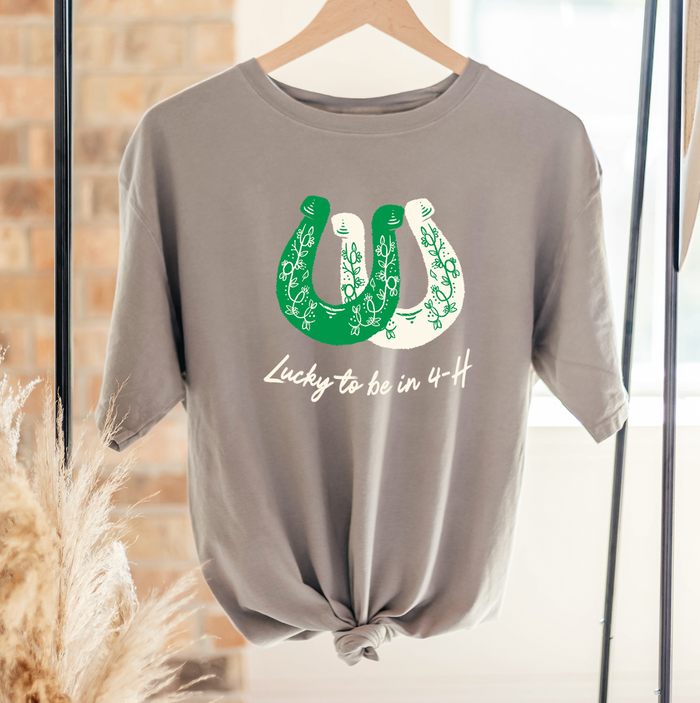 Lucky To Be In 4-H– Comfort Colors T-Shirt