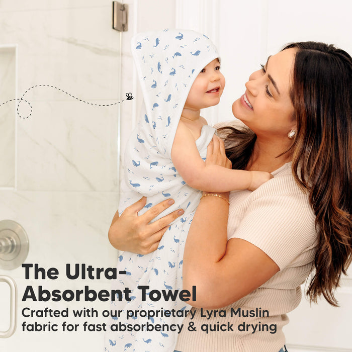 The Ultra-Absorbent Towel - Crafted with out proprietary Lyra Muslin fabric for fast absorbency & quick drying