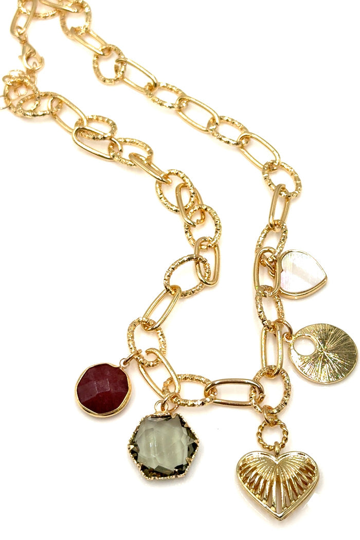 Style the Macon Charm Necklace exclusively at Born To Glam
