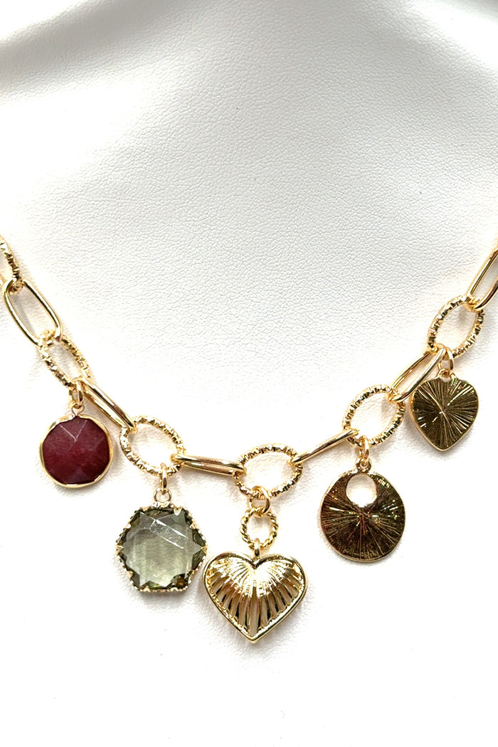 Style the Macon Charm Necklace exclusively at Born To Glam