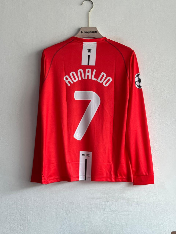 Nike Manchester United 2007-08 long Sleeves Home Printed Jersey