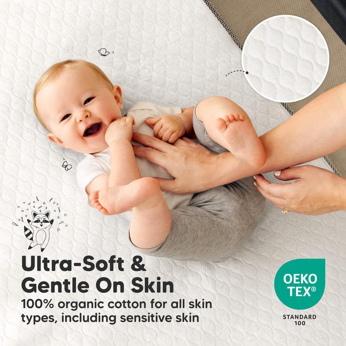 Ultra-Soft & Gentle On Skin - 100% organic cotton for all skin types, including sensitive skin (OEKO TEX Standard 100)