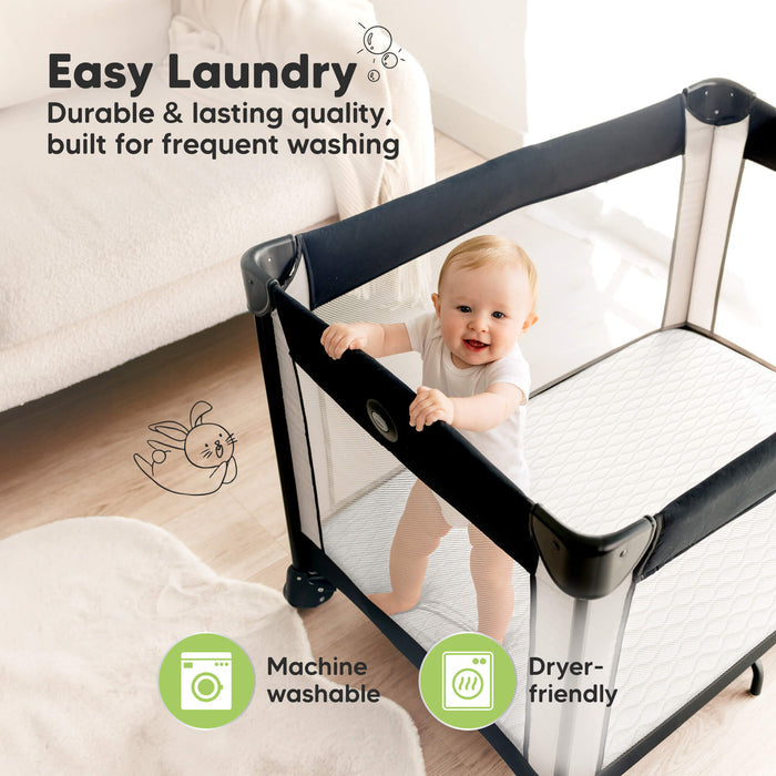 Easy Laundry - Durable & lasting quality, built for frequent washing (machine washable and dryer-friendly)