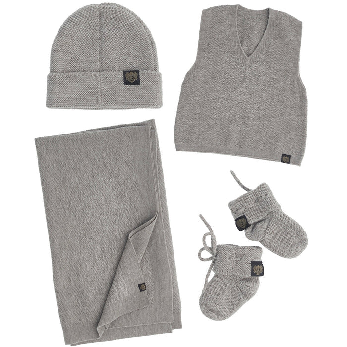 McDonald - Merino Newborn Baby Gift Set (Wrap, Vest, Beanie & Booties)
