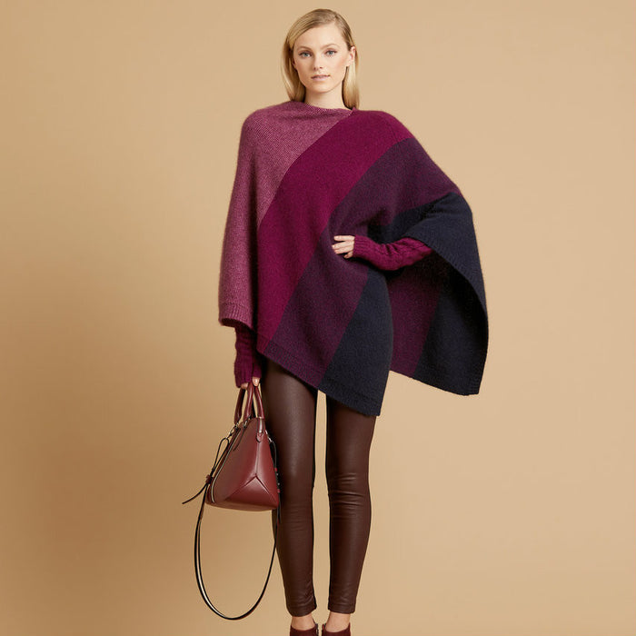 Amaranth colour Poncho