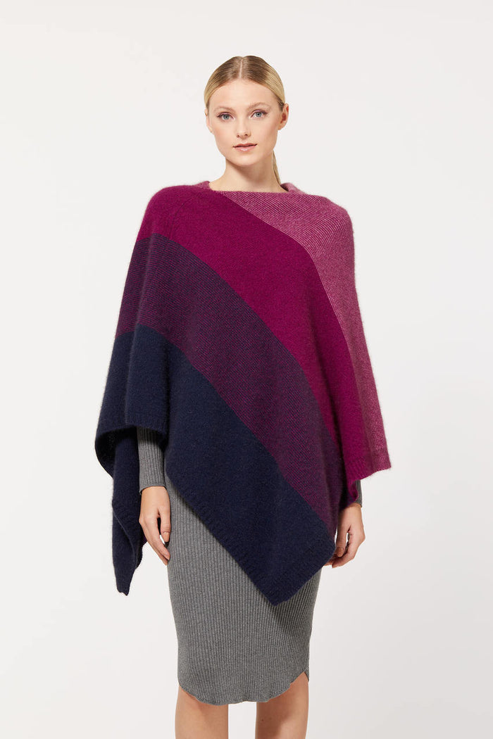 Amaranth colour Poncho