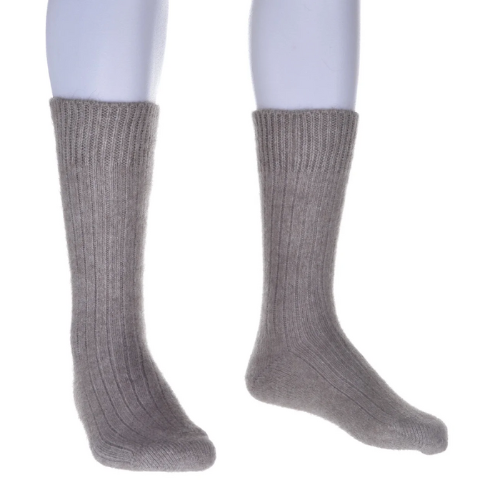 McDonald - Possum & Merino Ribbed Sock (634/)Mocha