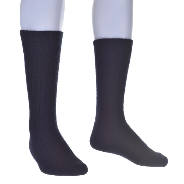 McDonald - Possum & Merino Ribbed Sock (634/)Black