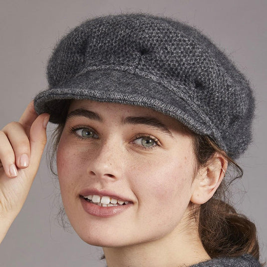 Soft peak hat in colour Pewter