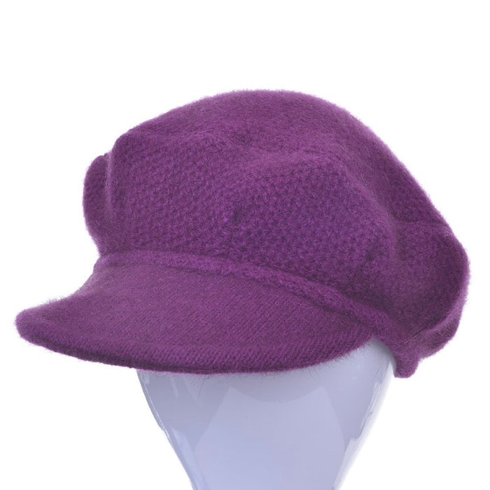 Soft peak hat in colour Berry