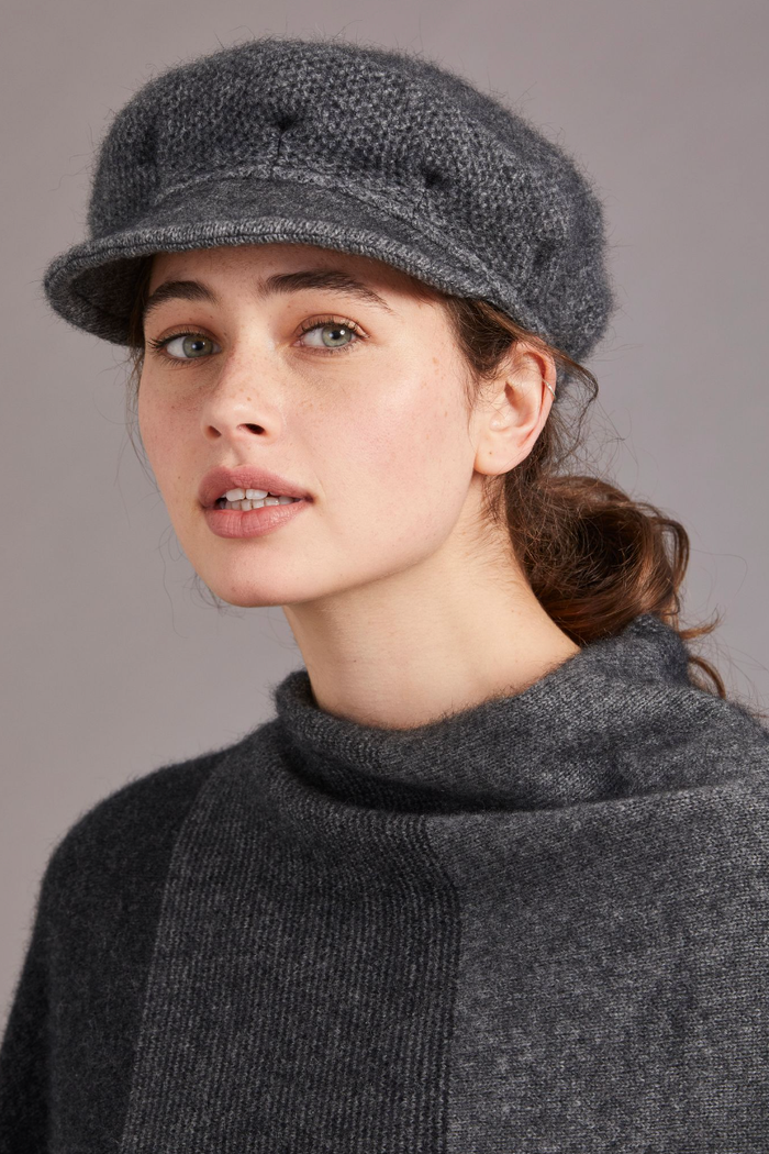 McDonald - Merino & Possum Soft Peak Hat (MD6030)Pewter
