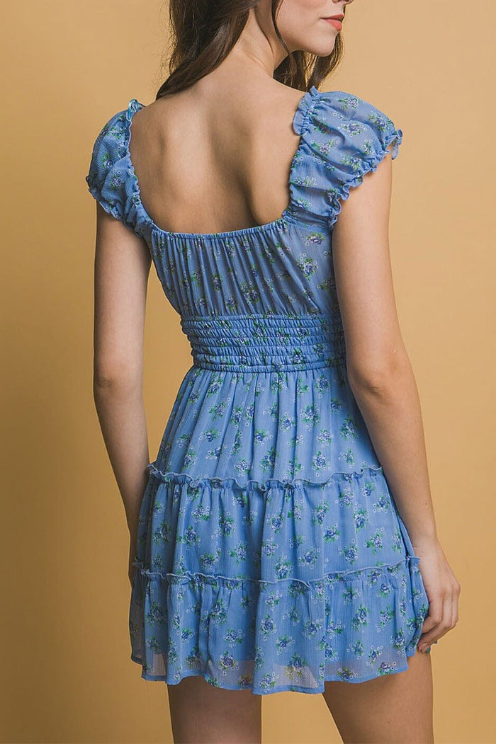 Meadow Ruffle Mini Dress-Cute-Trendy-Shop-Womens-Boutique-Clothing-Store