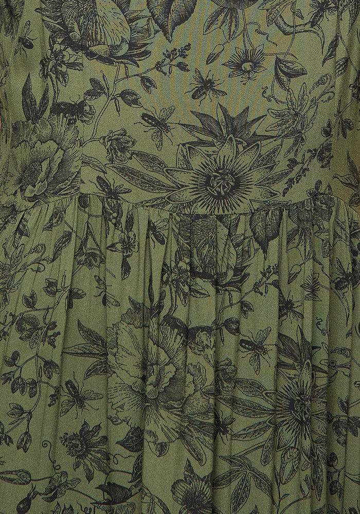 Meadowflowers Floral Print Tiered Midaxi Cami Dress
