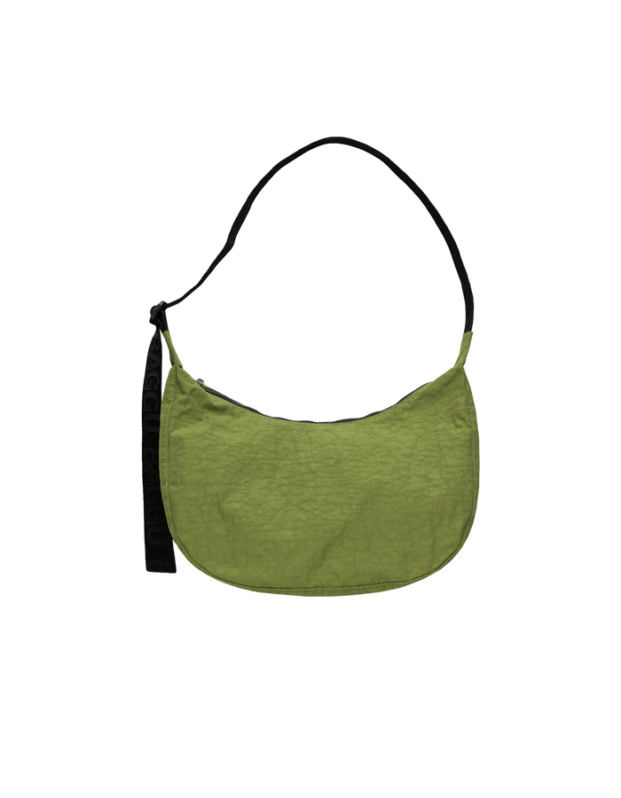 MEDIUM NYLON CRESCENT BAG AVOCADO