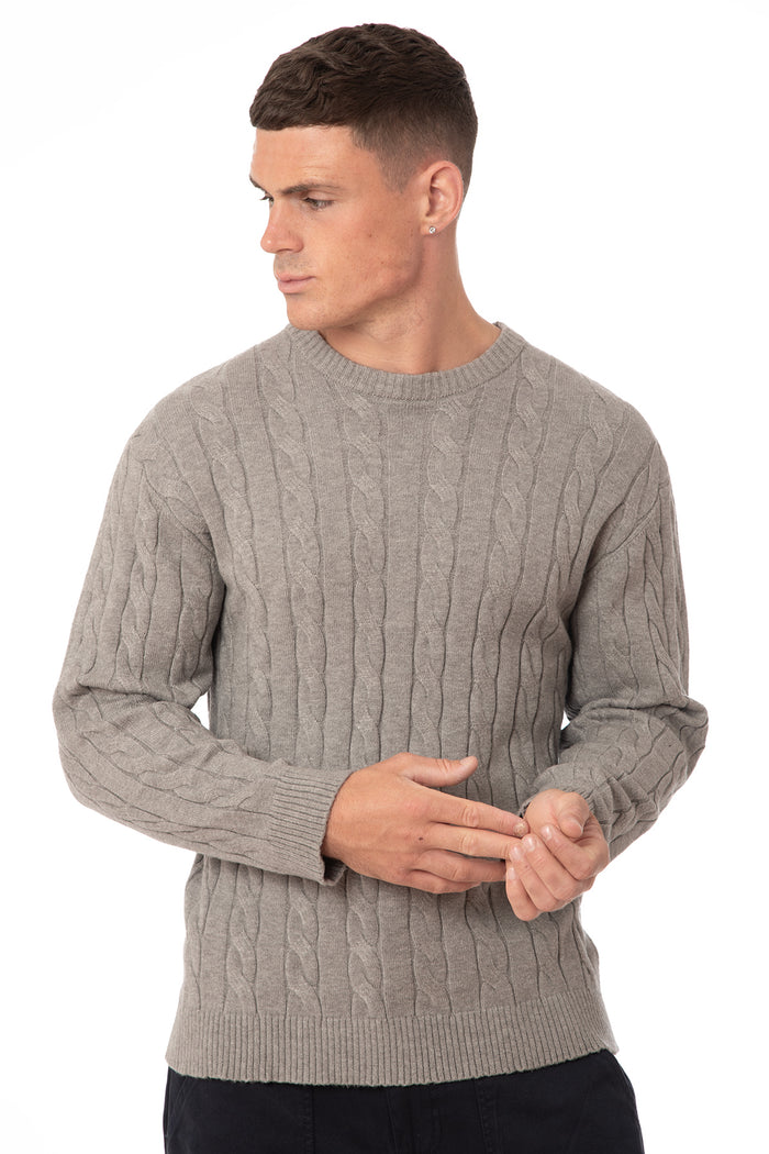 Men's Cable Knit Jumper