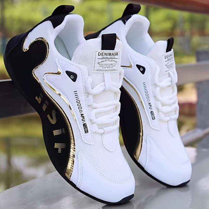 Men's Colorblock Sneakers - Step Boldly in Comfort