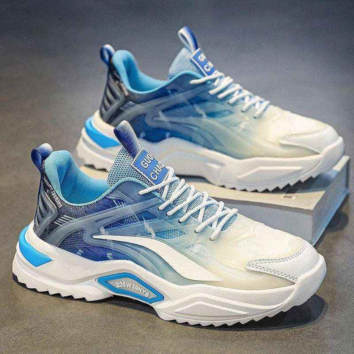 Men's Dad Sneakers - Thick-Sole Lace-Up Comfort