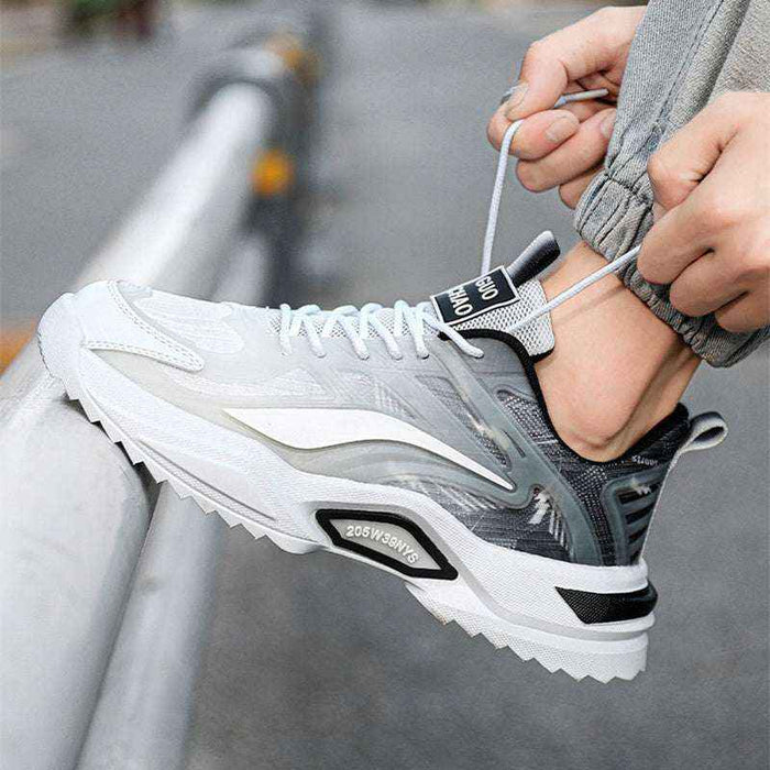 Men's Dad Sneakers - Thick-Sole Lace-Up Comfort