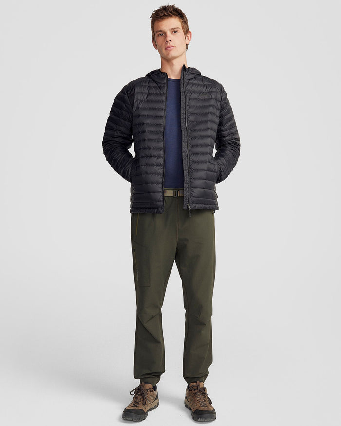 Men's Heli Down Hooded Jacket 3.0 - Black Stingray