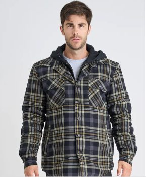 Men's Quilted Flannel Jacket
