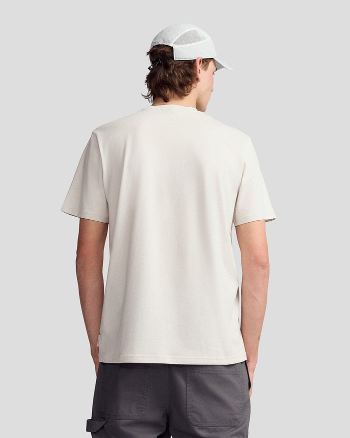 Men’s Retro Badge Organic Cotton T-Shirt - Shroom