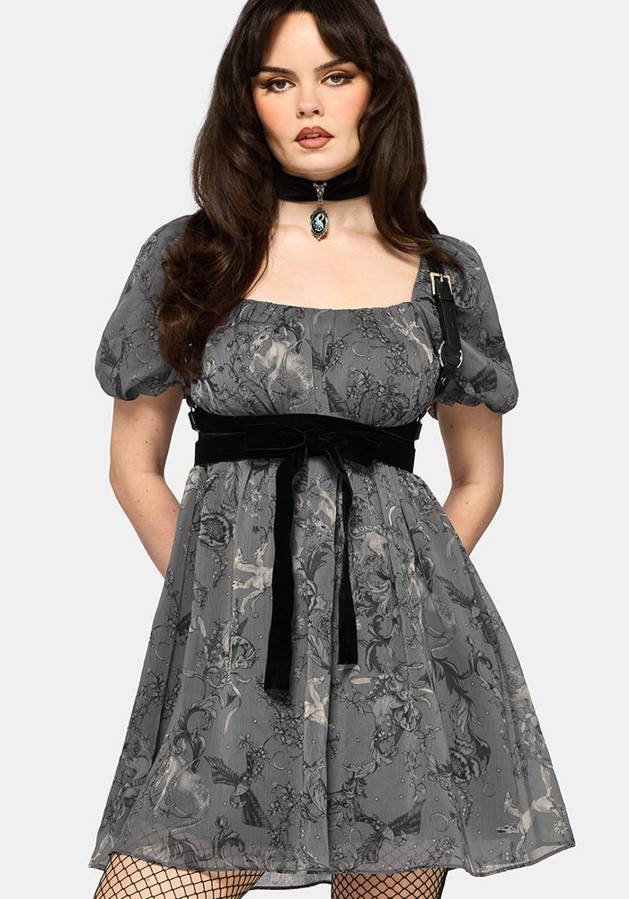 Merunicorn Enchanted Forest Mini Dress