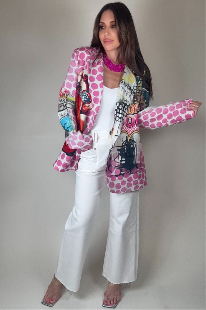 Style the Mica Denim White High Rise Wide Leg Jeans exclusively at Born To Glam