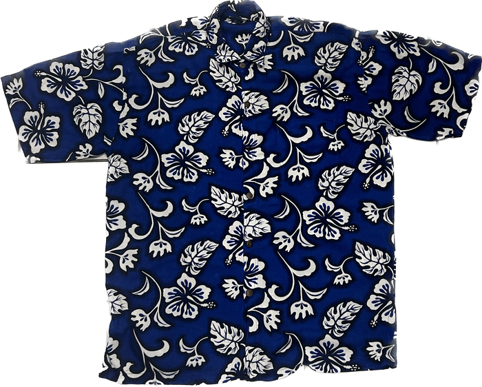 Midnight Blue Floral Summer Shirt