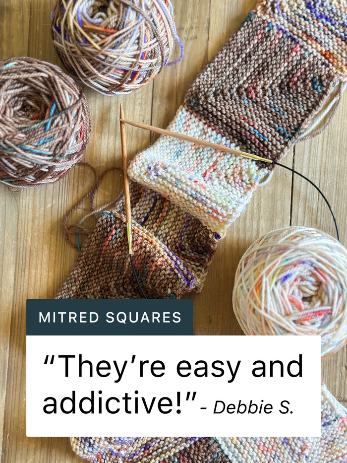 Mitred Squares Blanket Pattern