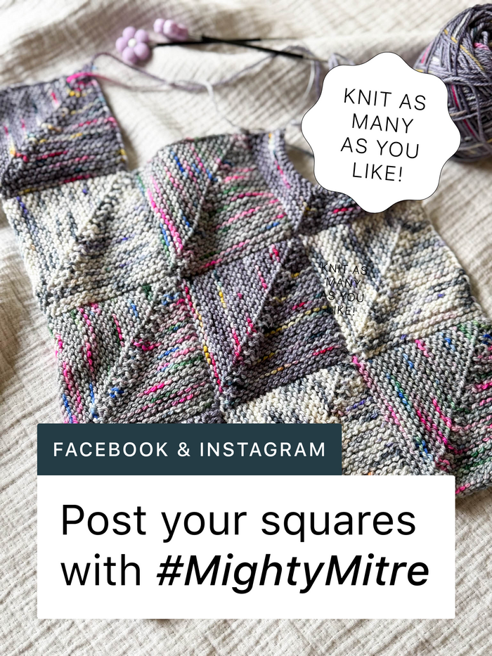 Mitred Squares Blanket Pattern