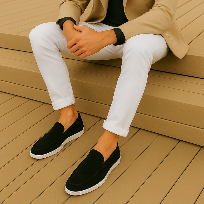 Mocassins élégants en daim