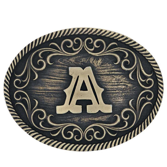 Montana Silversmiths A Initial Belt Attitude Buckle