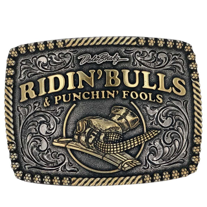 Montana Silversmiths Dale Brisby Bulls & Fools Attitude Buckle